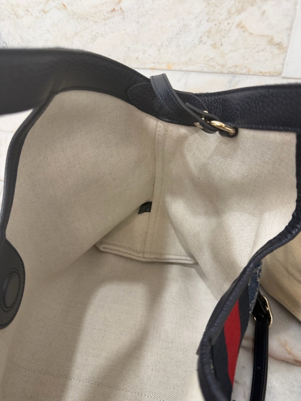 Brand new Gucci Giglio Denim small GG Bag Cruise 2026 w tags - Picture 8 of 14